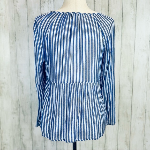 Old Navy | Blue and White Striped Blouse - Picture 5 of 11